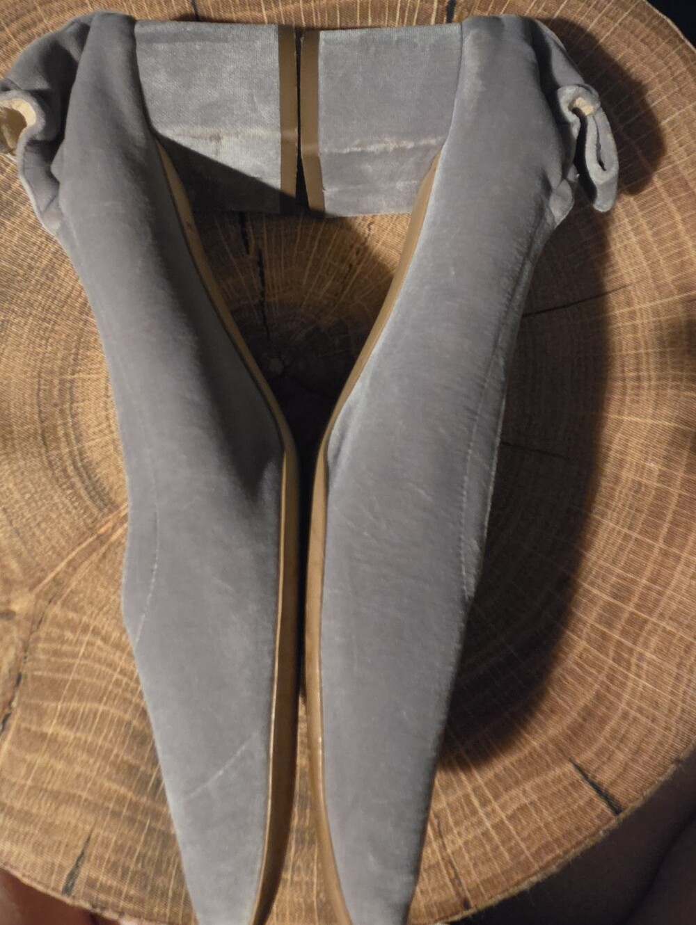 Everlane Day Heel Womens 10.5 Chunky Pump In Grey Suede - Picture 12 of 12